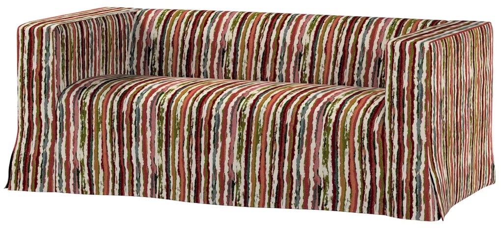 Pokrowiec na sofę Klippan 2-osobową długi z kontrafałdami