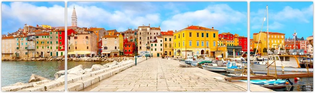 Obraz - Stare istryjskie miasto Poreč, Chorwacja (170x50 cm)