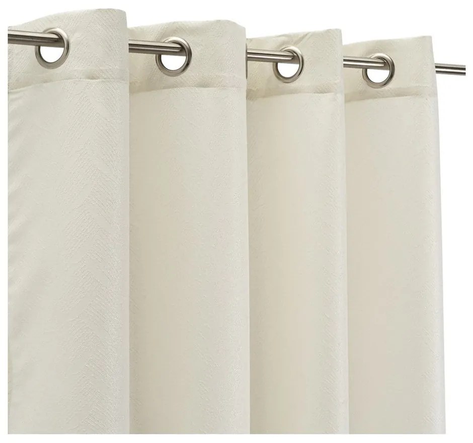 Zasłona żakardowa w beżowo-złotym kolorze 140x260 cm Lluvia – Casa Selección