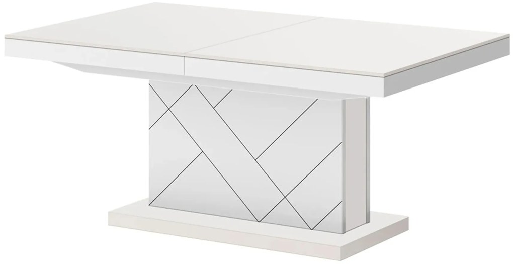 Rozkładana ława kaszmir + biały- H9-W14