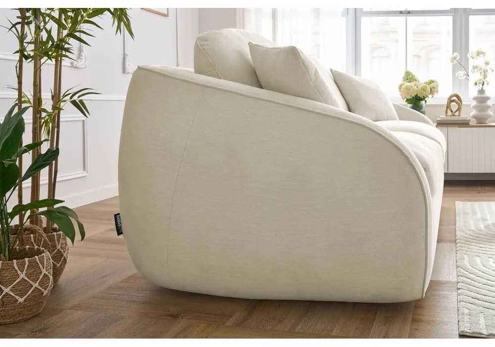 Beżowa rozkładana sofa 235 cm Cezanne – Bobochic Paris