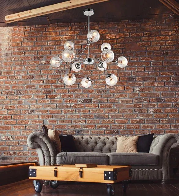Duża lampa wisząca do salonu - 3X K119 G9-A89