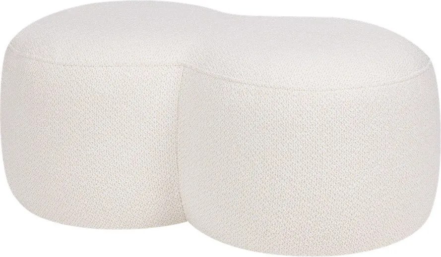 Beżowy puf z materiału bouclé Umbo – noo.ma