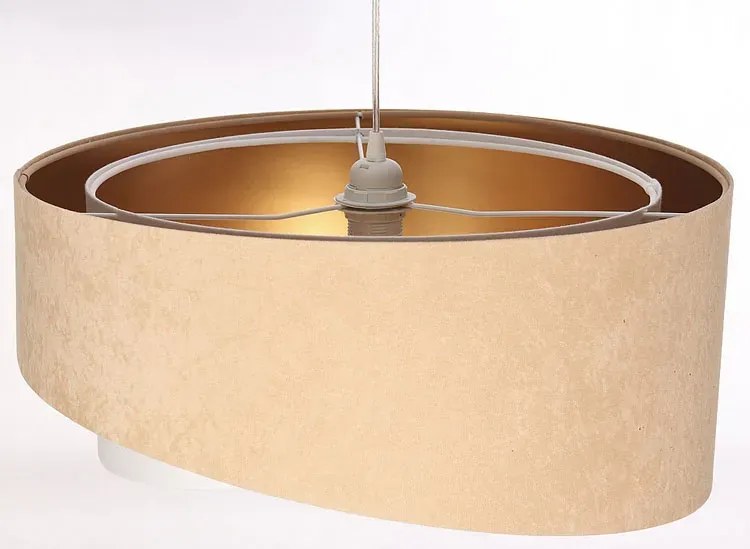 Beżowa skandynawska lampa wisząca - 5X EX983 R9-C44