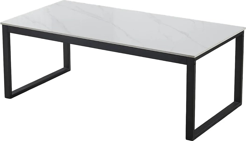 Stolik kawowy - ceramiczny - HG biały - SHANER