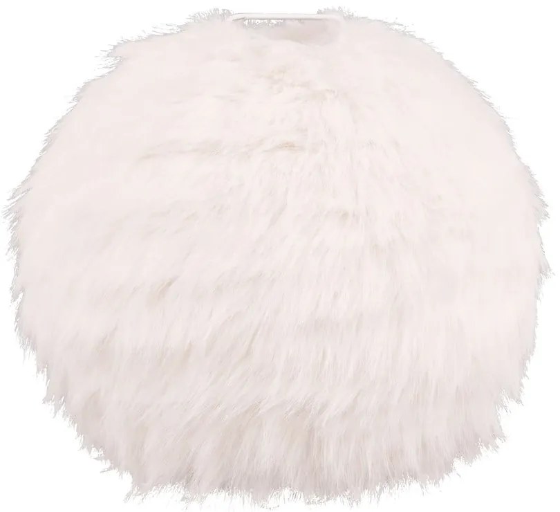 Kremowa lampa stołowa (wys. 24 cm) Furry – Trio
