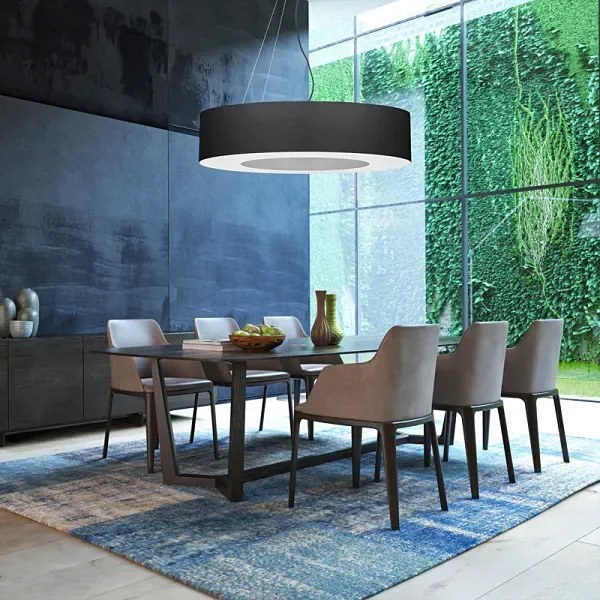 Czarny designerski okrągły żyrandol M3-M11