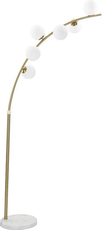 Glamy Arc Lampa Podłogowa 6 Świateł Cm 130X45X220-246