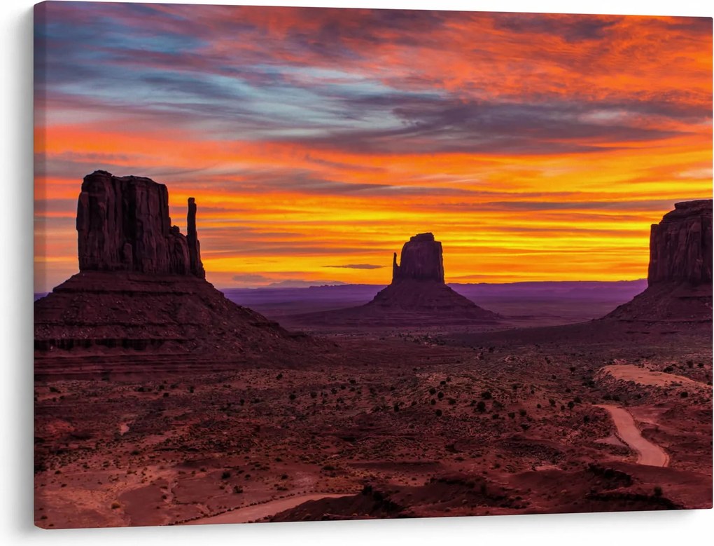 Obraz - Monument Valley v Arizonie (70x50 cm)