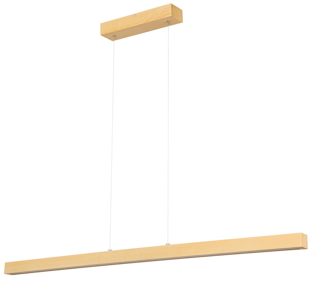 Lampa wisząca LED 115 cm z drewna jesionowego L115KB-4K-ESCHE wymienny
