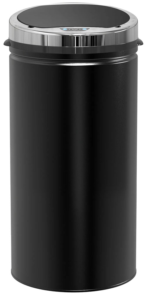 HOMCOM 42L Kosz na śmieci z czujnikiem, Automatyczny Kosz na Odpadki, Nierdzewny Kosz do Kuchni z Sensorem Podczerwieni, dla Kuchni, Jadalni