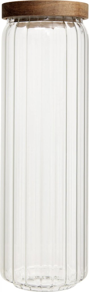Pojemnik na makaron spaghetti HARMONY, ryflowane szkło, 1,3 l