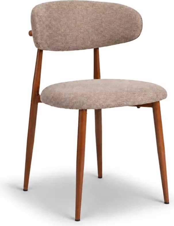 Krzesło tapicerowane Alekto w stylu retro vintage – wygodne krzesło do jadalni i salonu