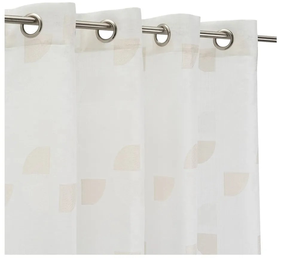 Beżowa zasłona żakardowa 140x260 cm Mid Century – Casa Selección