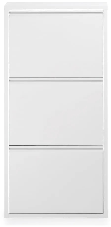 Biała metalowa uchylna szafka na buty 50x103x15 cm Ode – Kave Home