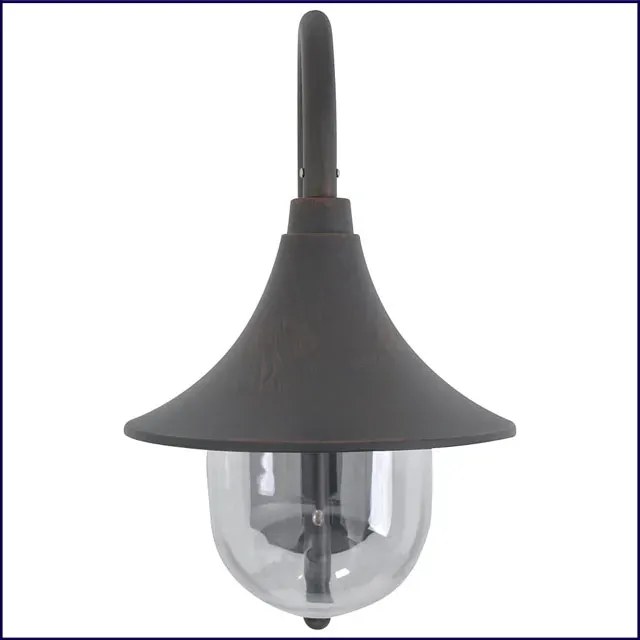 Brązowa zewnętrzna lampa ścienna - A465-Agita