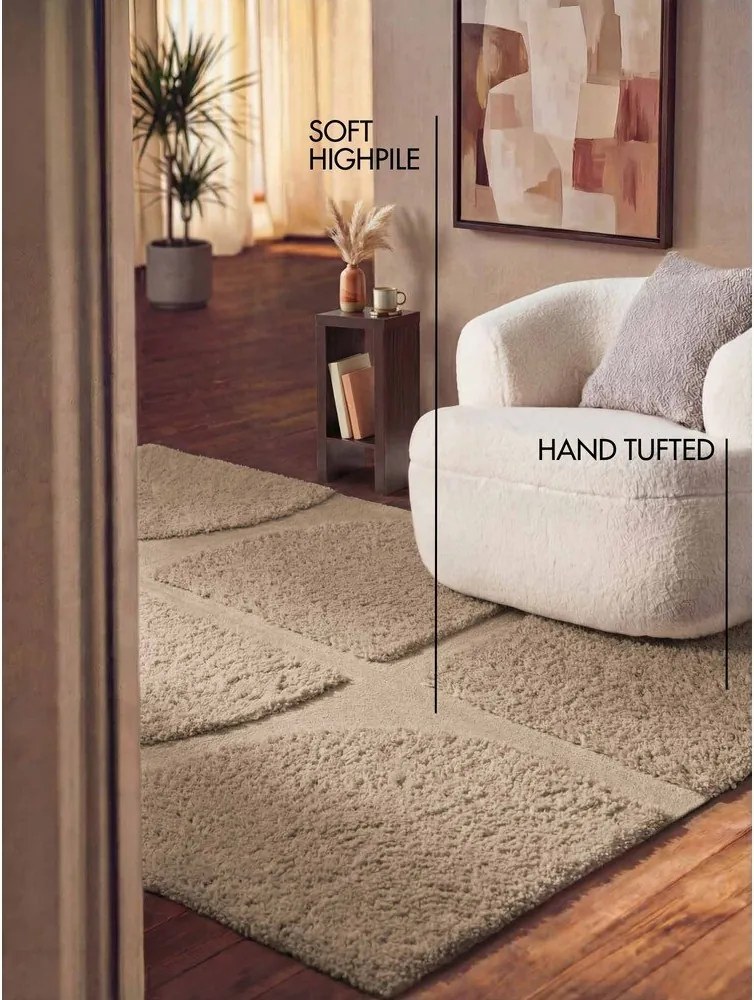 Beżowy dywan tkany ręcznie 80x150 cm Lambeth Jasper – Ted Baker