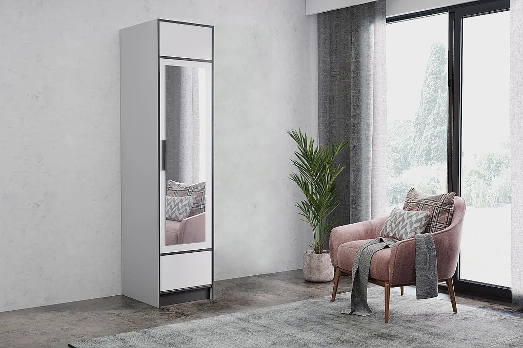 Szafa jednodrzwiowa ROJ 1D Dąb Craft Złoty