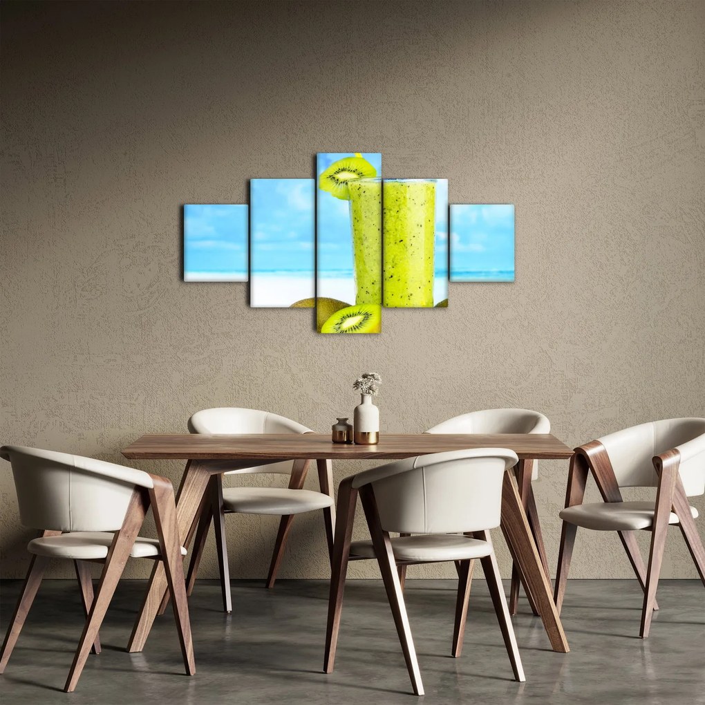 Obraz - Smoothie z kiwi (125x70 cm)