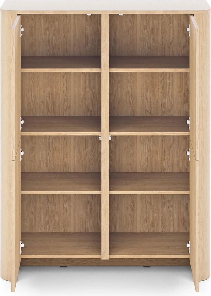 Duża komoda z półkami dąb vicenza E4-H29
