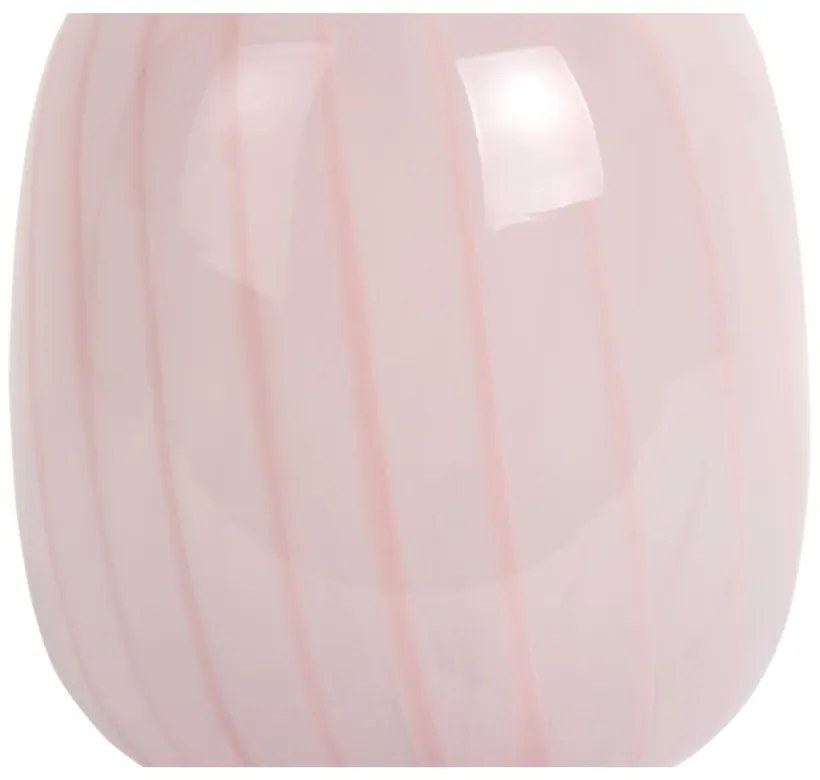 Jasnoróżowa lampa stołowa ze szklanym kloszem (wysokość 20 cm) Summer Globe – Leitmotiv