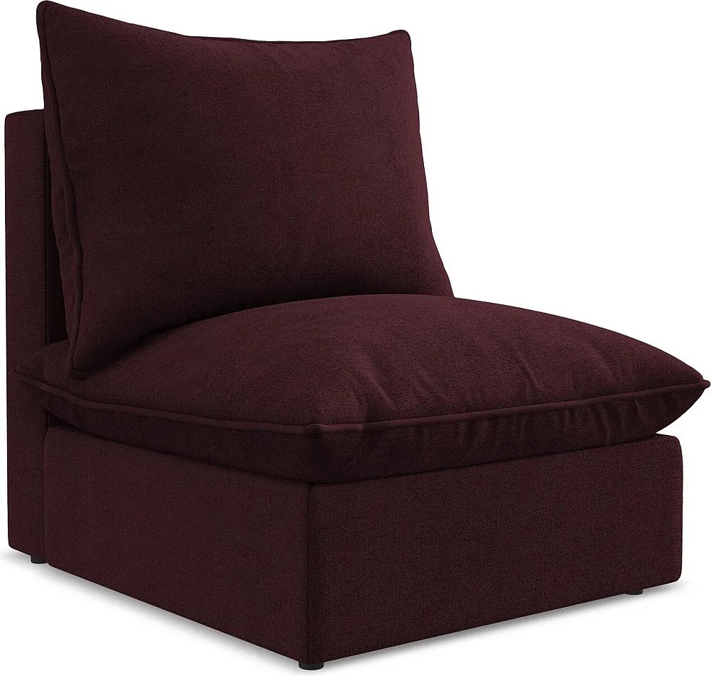 Moduł - z tkaniny strukturalnej - bordo - MANAO