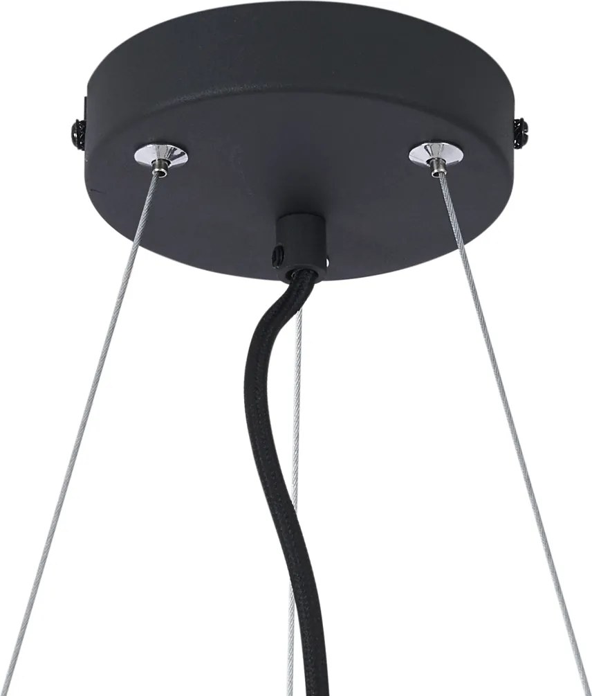 Nowoczesna lampa wisząca czarna 6-punktowa - Jeana Circle