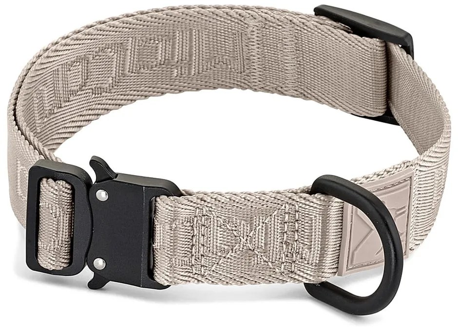 Beżowa obroża w rozmiarze L/XL długość 40 cm Modena Greige L/XL – MiaCara