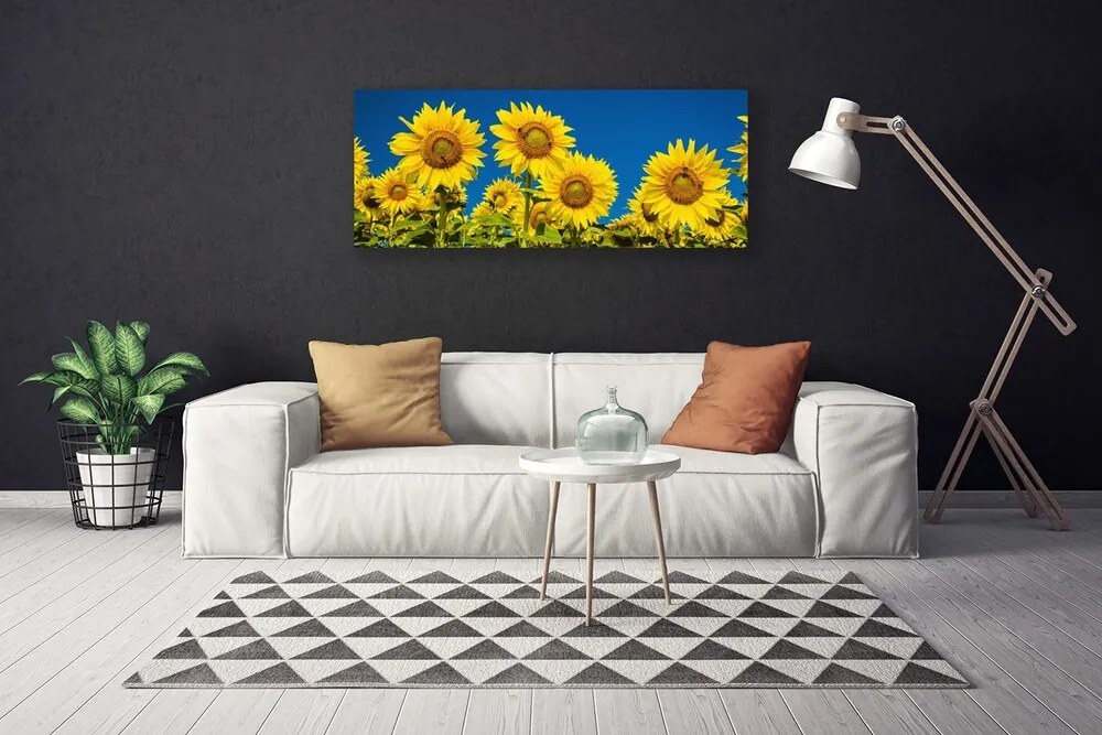 Zdjęcie na płótnie Radosne Pole Słoneczników