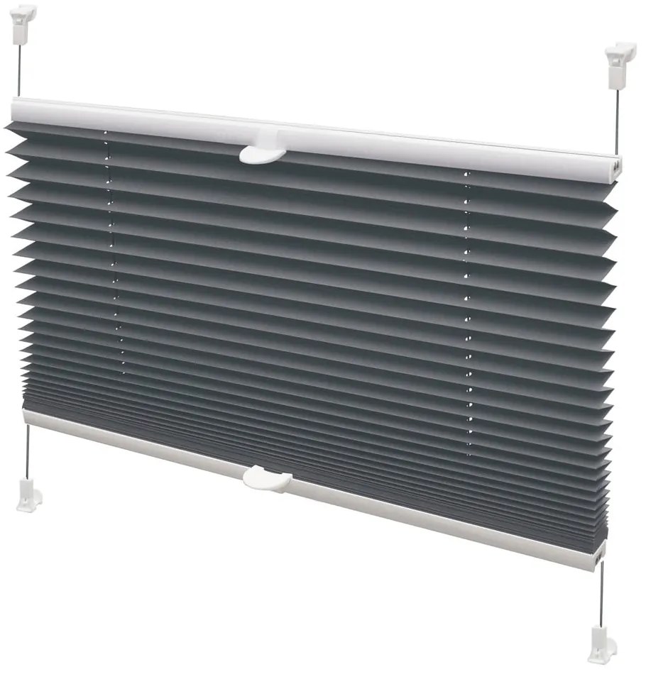 Antracytowa roleta 57x150 cm Plisé Verona – Gardinia