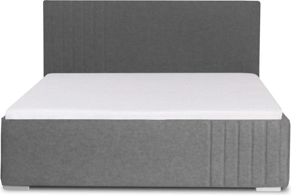 Łóżko MARS 140x200 cm Ciemny szary Bez materaca