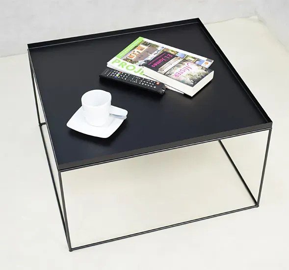 Czarny stolik kawowy w stylu loft H6-F69