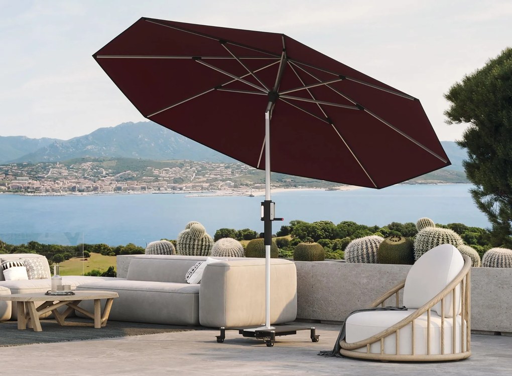 Knirps PHOENIX parasol ogrodowy 315 cm bordowy