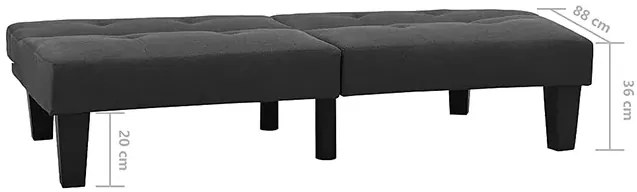 Rozkładana ciemnoszara sofa - Iluna 3X