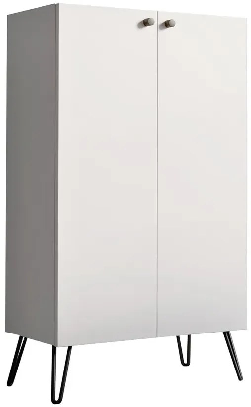 Biała komoda z półkami F3-G31