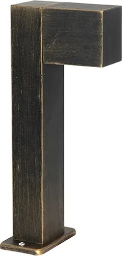 Industrialna lampa stojąca zewnętrzna antyczne złoto 35 cm IP44 - Baleno