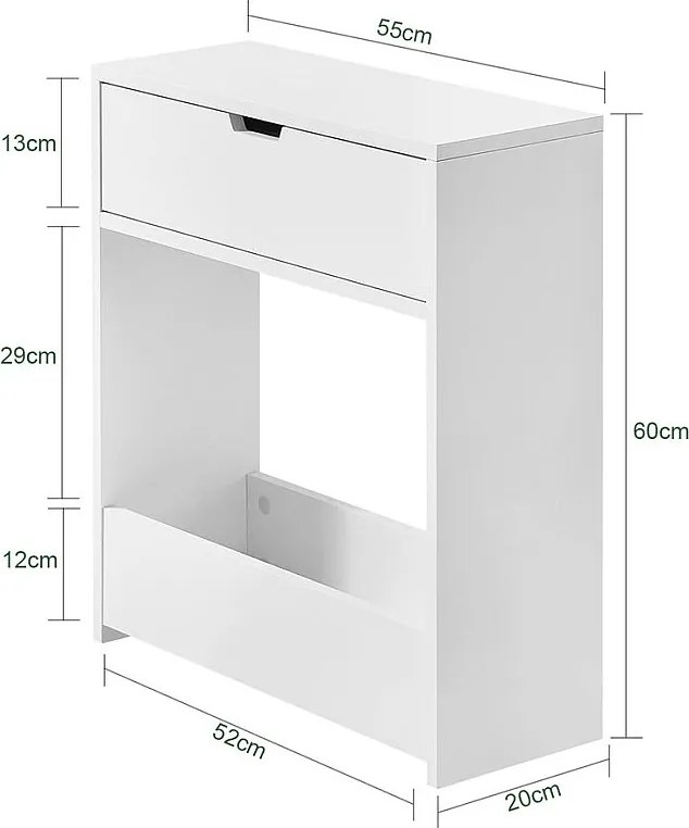 Szafka łazienkowa, Uchwyt na papier toaletowy BZR48-W