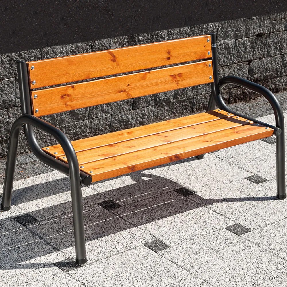 Ławka z oparciem Park Lux 150 x 74 x 86 cm Park Lux PATIO