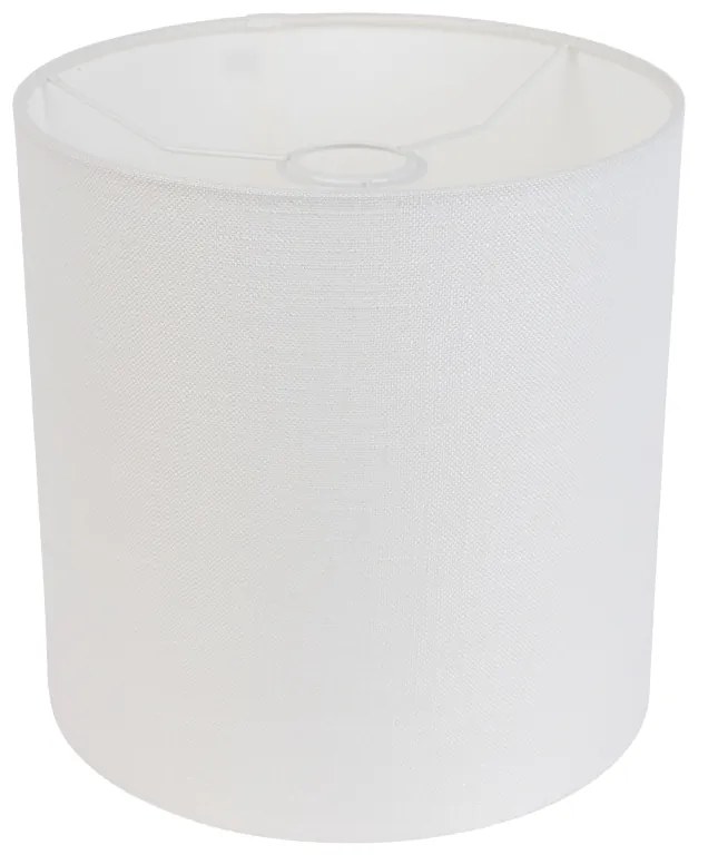 Abażur z tkaniny biały 25/25/25