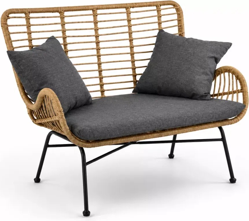 Luksusowa sofa ogrodowa Mavis – elegancki i wygodny mebel z odpornego na warunki atmosferyczne rattanu syntetycznego