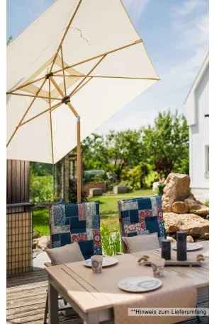 ALU WOOD 3 x 2 m - automatyczny parasol uchylny z ochroną ULTRA UV : Substancja Desen - 846