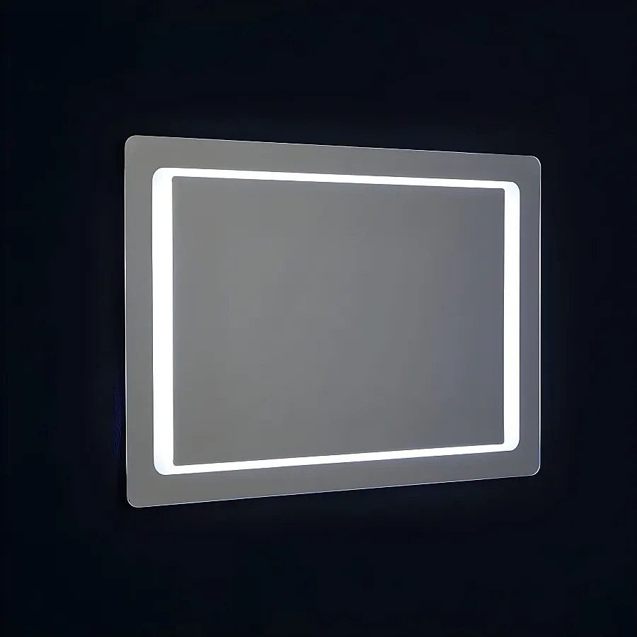 Lustro z ramą LED "Portland" prostokątne odwracalne cm 60x80h