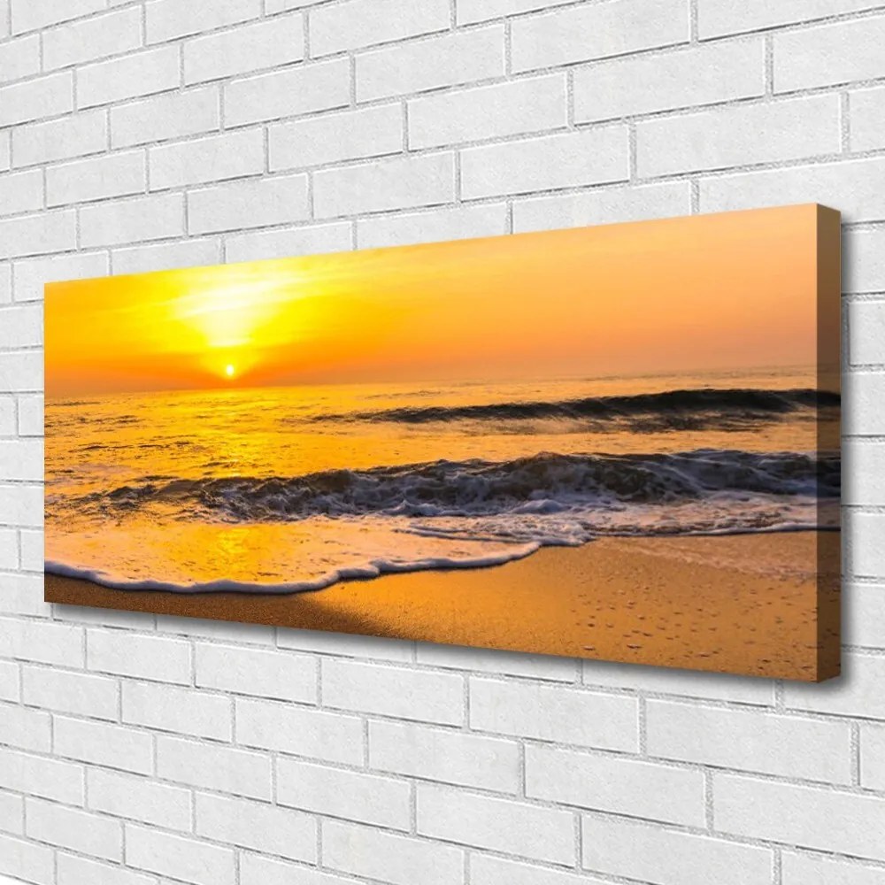 Obraz na płótnie Cichy Wieczór nad Morzem