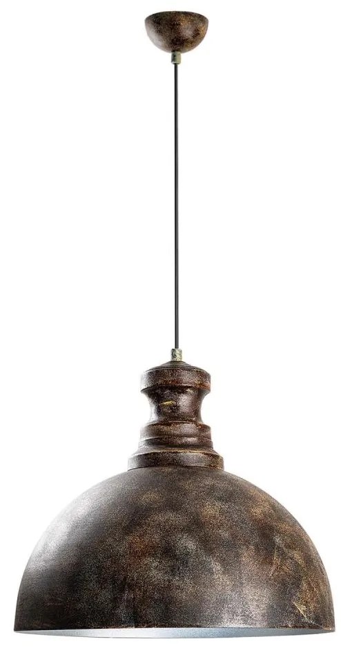 Żyrandol na lince KURE 1xE27/40W/230V śr. 40 cm szary