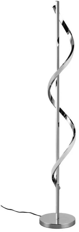 Lampa stojąca LED w kolorze srebra z połyskiem ze ściemniaczem (wys. 120 cm) Isabel – Reality