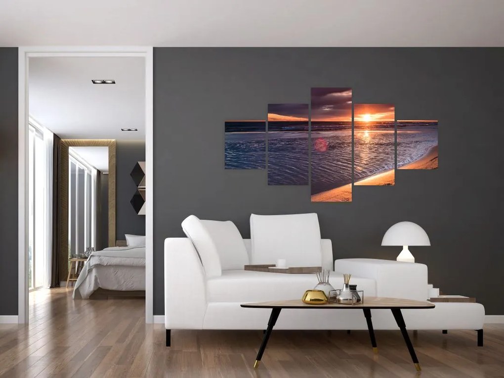 Obraz zachodu słońca (125x70 cm)