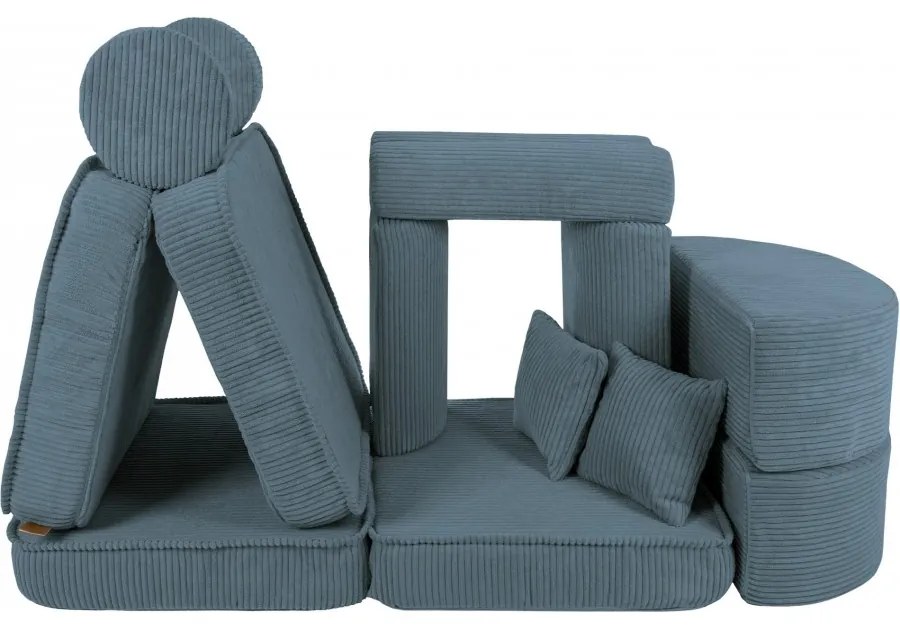 Pocket sofa max aesthetic turkusowa - meowbaby®