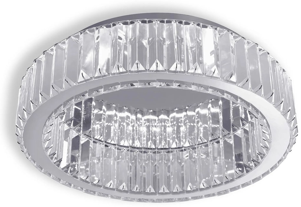 LAMPA KRYSZTAŁOWA PLAFON APP1742-C 40 cm CHROM