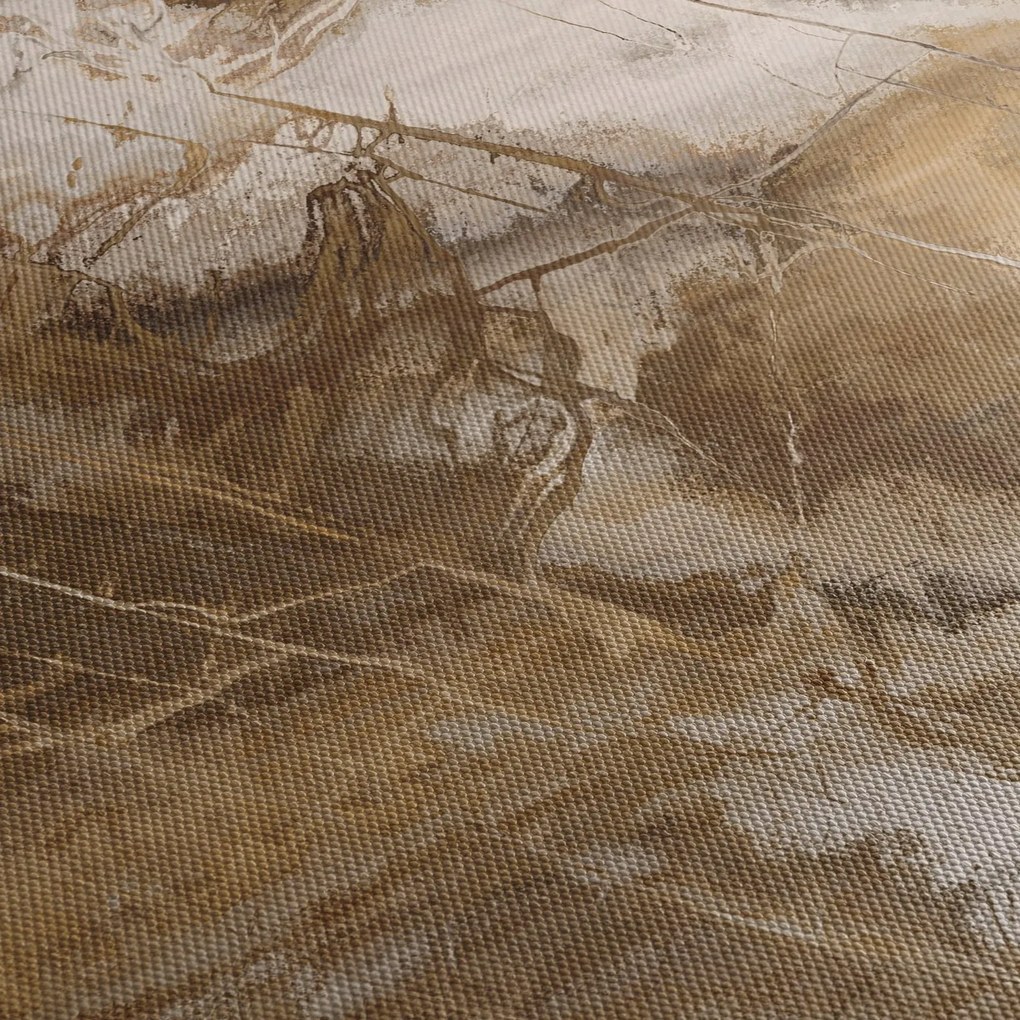 Obraz - Brązowa abstrakcja (70x50 cm)