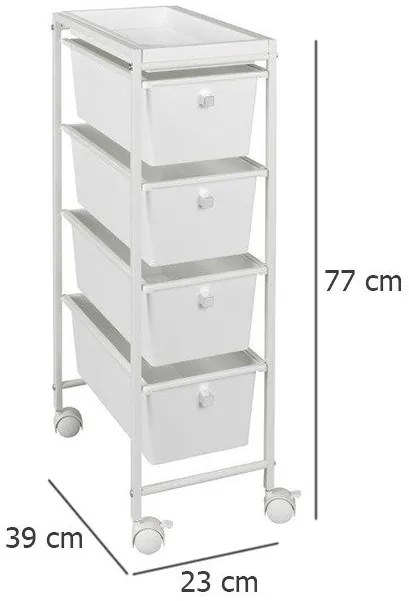 Uniwersalny wózek na kółkach GALA - 4 poziomy, WENKO